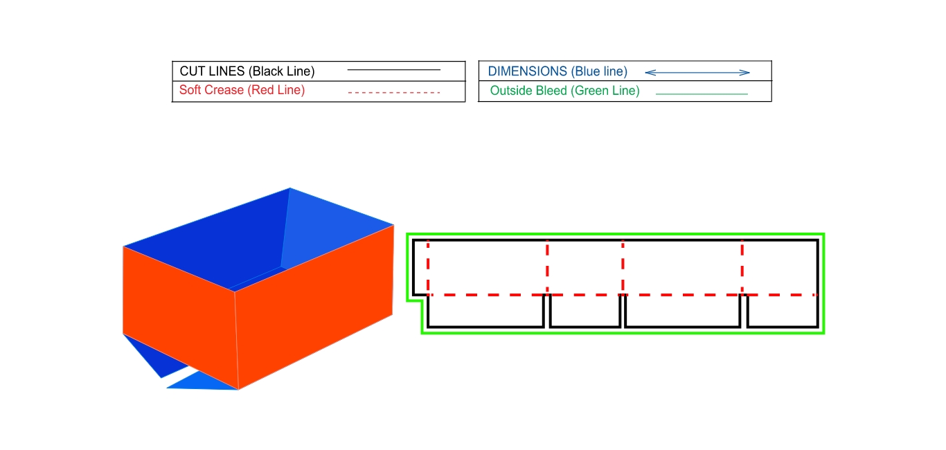 Half Slotted Container