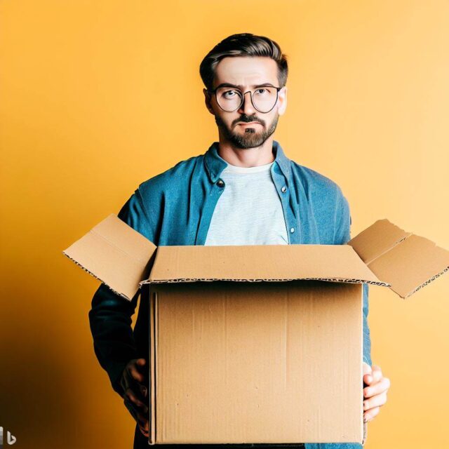 A person using 5-Ply Corrugated Box