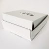 White corrugated boxes