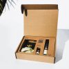Custom Corrugated Displays with 3 products places inside it