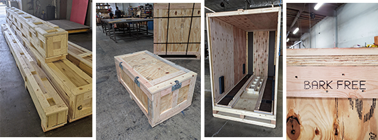 Heat Treated International Shipping Crates