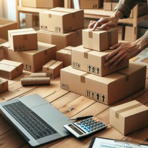 Different types of Industrial Cardboard Boxes.