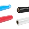 Colored Stretch Film with Blue, Black, Red and White Colour.
