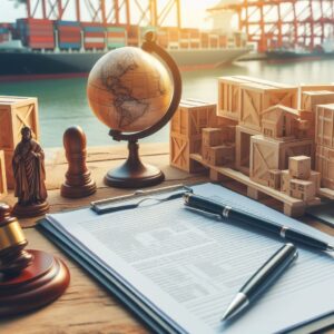 Papers with Compliance with Destination Country Regulations for International Shipping Crates