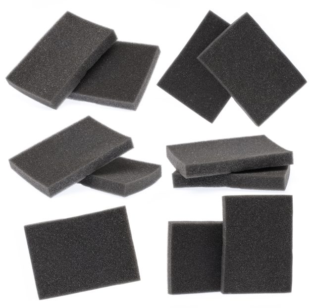 Charcoal Foam Sheet from different angles