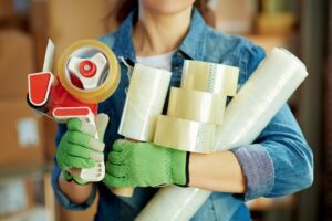 Different types of packaging tape & labels
